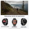 imageGarmin fnix 8 Pro 47mm AMOLED Display Premium Connected Multisport GPS Smartwatch inReach Technology Sapphire Titanium with GraphiteBlack Silicone BandGraphite