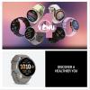 imageGarmin Venu 4 45mm Advanced Health and Fitness GPS Smartwatch Bright and Colorful Display Builtin Flashlight 12 Days of Battery Life Slate with Black Silicone BandSilver Gray
