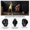 imageGarmin Venu 4 45mm Advanced Health and Fitness GPS Smartwatch Bright and Colorful Display Builtin Flashlight 12 Days of Battery Life Slate with Black Silicone BandSlate and Black