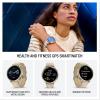 imageGarmin Venu 4 45mm Advanced Health and Fitness GPS Smartwatch Bright and Colorful Display Builtin Flashlight 12 Days of Battery Life Slate with Black Silicone BandLunar Gold and Light Sand