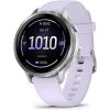 imageGarmin Venu 4 45mm Advanced Health and Fitness GPS Smartwatch Bright and Colorful Display Builtin Flashlight 12 Days of Battery Life Slate with Black Silicone BandPeriwinkle