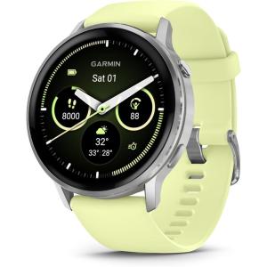 imageGarmin Venu 4 45mm Advanced Health and Fitness GPS Smartwatch Bright and Colorful Display Builtin Flashlight 12 Days of Battery Life Slate with Black Silicone BandCitron