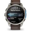 imageGarmin D2 Mach 2 47mm Touchscreen Aviator Smartwatch with GPS Moving Map Aviation Weather Health and Wellness Features Flashlight and More Oxford Brown Leather Band