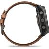 image:imageGarmin D2 Mach 2 Pro 51mm Smartwatch with GPS Advanced Flight Maps Builtin MicrophoneSpeaker for Calls and Texts Carbon Gray DLC Titanium with Chestnut Leather Band and Black Silicone Band