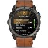 image:imageGarmin D2 Mach 2 Pro 51mm Smartwatch with GPS Advanced Flight Maps Builtin MicrophoneSpeaker for Calls and Texts Carbon Gray DLC Titanium with Chestnut Leather Band and Black Silicone Band