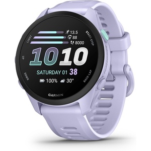 image:imageGarmin Forerunner 70 EasytoUse GPS Running Smartwatch Advanced Training Metrics and Recovery Insights Up to 13 Days of Battery Life BlackCool Lavendar