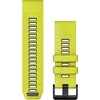 image:imageGarmin QuickFit 20mm BlackPebble Gray Silicone BandAmpYellowGrph