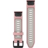 image:imageGarmin QuickFit 20mm BlackPebble Gray Silicone BandDust RoseFog Gray