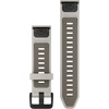 image:imageGarmin QuickFit 20mm BlackPebble Gray Silicone BandFog GryDark Sndstn