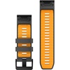 image:imageGarmin QuickFit 20mm BlackPebble Gray Silicone BandGraphiteSparkOrange