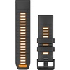image:imageGarmin QuickFit 20mm BlackPebble Gray Silicone BandGraphiteSparkOrange