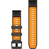 image:imageGarmin QuickFit 20mm BlackPebble Gray Silicone BandGraphiteSparkOrange