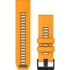image:imageGarmin QuickFit 20mm BlackPebble Gray Silicone BandSparkOrange