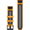 image:imageGarmin QuickFit 20mm BlackPebble Gray Silicone BandSparkOrange