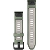 image:imageGarmin QuickFit 20mm BlackPebble Gray Silicone BandWillowFog Gray