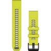 image:imageGarmin QuickFit 20mm BlackPebble Gray Silicone BandAmpYellowGrph