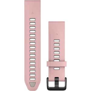 image:imageGarmin QuickFit 20mm BlackPebble Gray Silicone BandDust RoseFog Gray