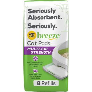 imagePurina Tidy Cats Cat Litter Breeze Pads Refill Pack Multi Cat Litter Pads  8 ct Bag