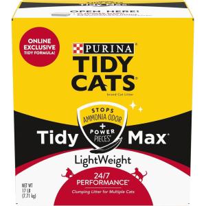 imagePurina Tidy Cats LightWeight Scoopable Clumping Cat Litter Tidy Max 247 Performance Formula  17 lb Box17 Pound Pack of 1