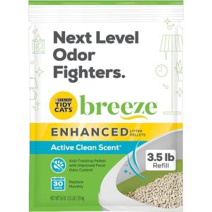 imagePurina Tidy Cats Scented Litter Pellets Breeze Enhanced Refill Litter Pellets in Recyclable Box  Pack of 4 7 lb Bags35 Pound Pack of 6