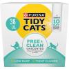 imagePurina Tidy Cats Clumping Cat Litter Free ampamp Clean Unscented Multi Cat Litter  38 lb Box38lb Box Pack of 1