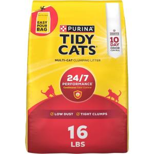 imagePurina Tidy Cats Clumping Cat Litter 247 Performance Multi Cat Litter  38 lb Box16lb Bag Pack of 1