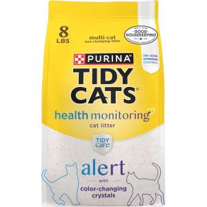 imagePurina Tidy Cats Tidy Care Alert Cat Health Monitoring Non Clumping Cat Litter with Silica Crystals  8 lb Bag