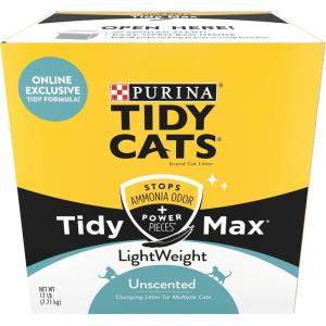 imageTidy Cats Tidy Max Lightweight Unscented Cat Litter Clumping Formula  17 lb Box17 Pound Pack of 1