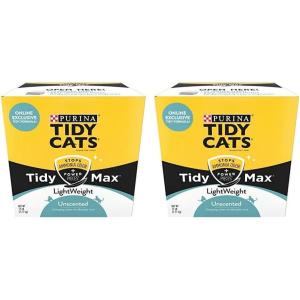 imageTidy Cats Tidy Max Lightweight Unscented Cat Litter Clumping Formula  17 lb Box17 Pound Pack of 2