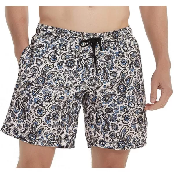 Bellivera Men's Beach Shorts,Printed Short Trunks with Mesh Lining 2 Pockets for Summer