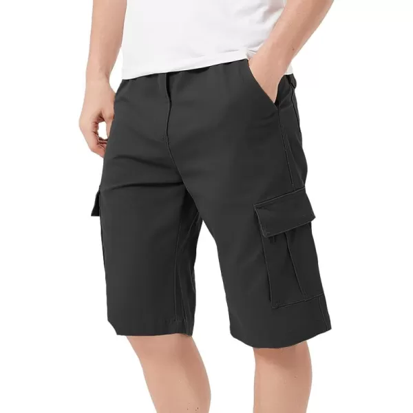 Bellivera Men's Cargo Short Classic Casual Flat Front Relaxed Fit Shorts with Belt
