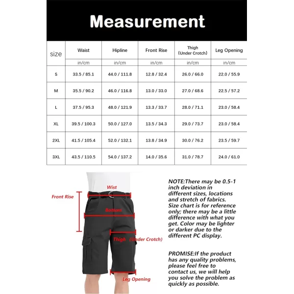Bellivera Men's Cargo Short Classic Casual Flat Front Relaxed Fit Shorts with Belt