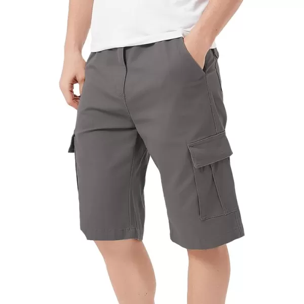 Bellivera Men's Cargo Short Classic Casual Flat Front Relaxed Fit Shorts with Belt