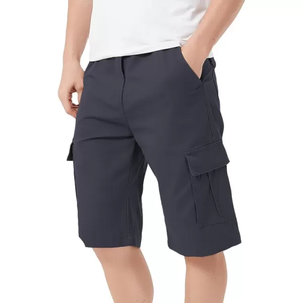 Bellivera Men's Cargo Short Classic Casual Flat Front Relaxed Fit Shorts with Belt