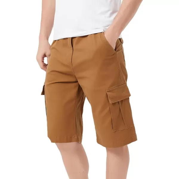 Bellivera Men's Cargo Short Classic Casual Flat Front Relaxed Fit Shorts with Belt