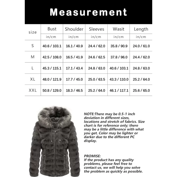 Bellivera Women Double Sided Faux Fur Jacket Spring and Winter Fashion Reversible Hood Puffer Coat with Fur Collar