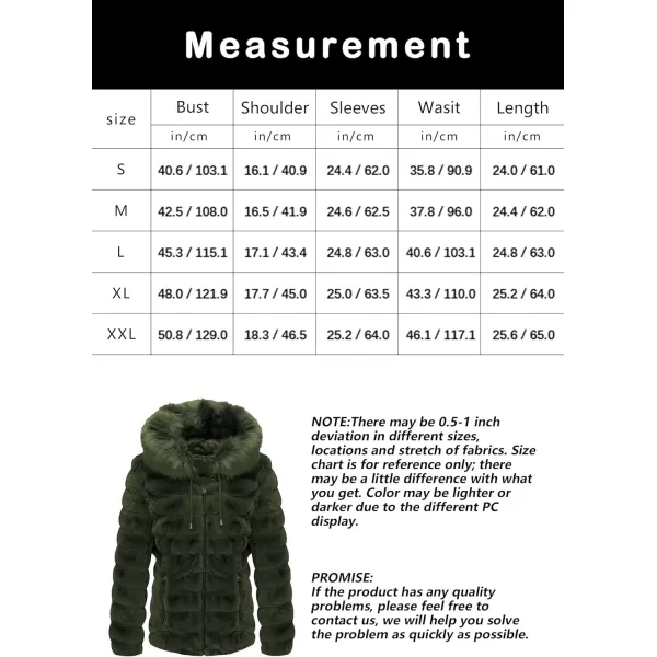 Bellivera Women Double Sided Faux Fur Jacket Spring and Winter Fashion Reversible Hood Puffer Coat with Fur Collar