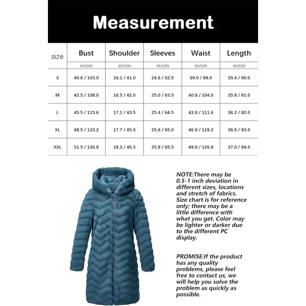 Bellivera Women Faux Fur Coat Long Sleeve Fuzzy Winter Hooded Open Front Jacket with Two Big Hand Pockets