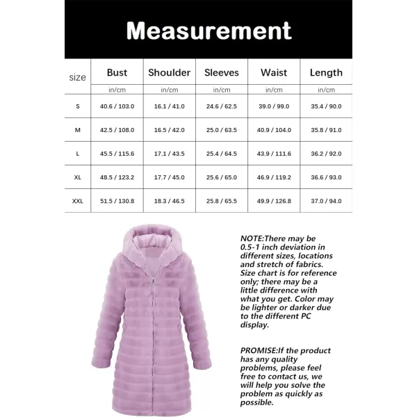 Bellivera Women Faux Fur Coat Long Sleeve Fuzzy Winter Hooded Open Front Jacket with Two Big Hand Pockets