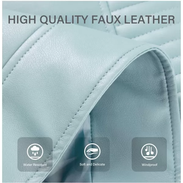 Bellivera Women Faux Leather Casual Jacket, Fall and Spring Fashion Motorcycle Bike Coat