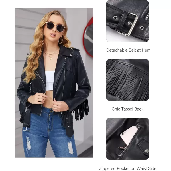 Bellivera Women Faux Leather Jacket Blazer PU Shirt Long Sleeve Oversize Shacket Coat