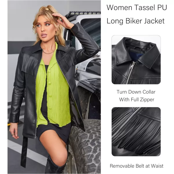 Bellivera Women Faux Leather Jacket Blazer PU Shirt Long Sleeve Oversize Shacket Coat