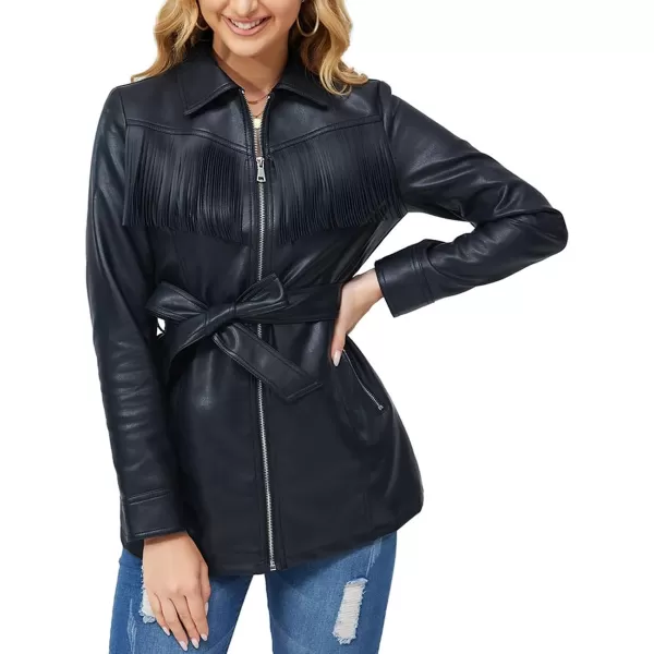 Bellivera Women Faux Leather Jacket Blazer PU Shirt Long Sleeve Oversize Shacket Coat