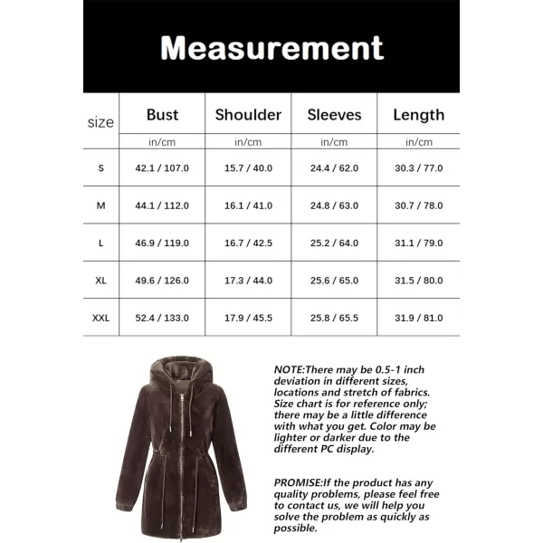 Bellivera Women Fleece Jacket, Spring and Winter Fashion Faux Fur Coat Long Fuzzy Hood Fluffy Sherpa Overcoat