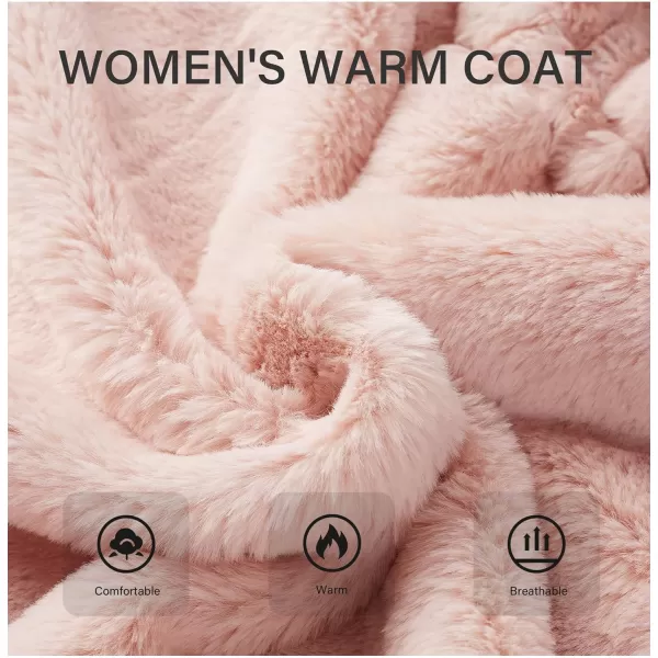 Bellivera Women Fleece Jacket, Spring and Winter Fashion Faux Fur Coat Long Fuzzy Hood Fluffy Sherpa Overcoat