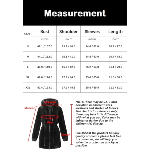 Bellivera Women Fleece Jacket, Spring and Winter Fashion Faux Fur Coat Long Fuzzy Hood Fluffy Sherpa Overcoat