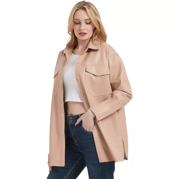 Bellivera Women Fringe Jacket Faux Leather Tassel Crop Coat Motor Biker Belt Long Sleeve Outerwear