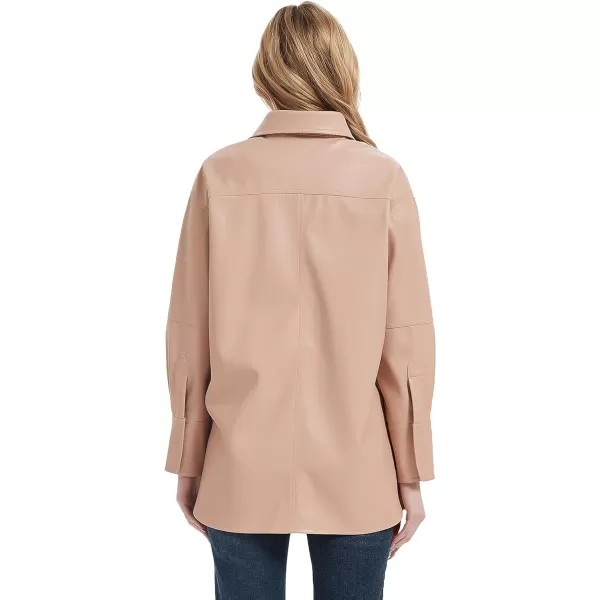 Bellivera Women Fringe Jacket Faux Leather Tassel Crop Coat Motor Biker Belt Long Sleeve Outerwear
