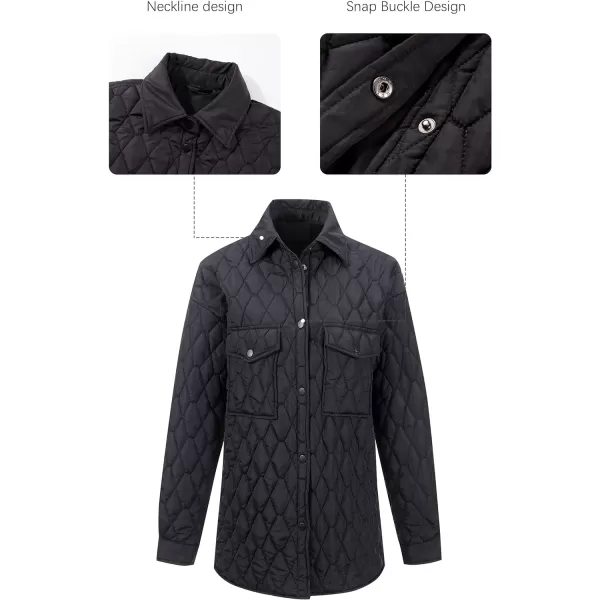 Bellivera Women Quilted Lightweight Coat Puffer Padded Spring Short Button Jacket