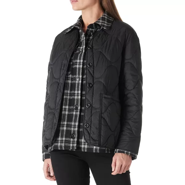 Bellivera Women Quilted Lightweight Coat Puffer Padded Spring Short Button Jacket